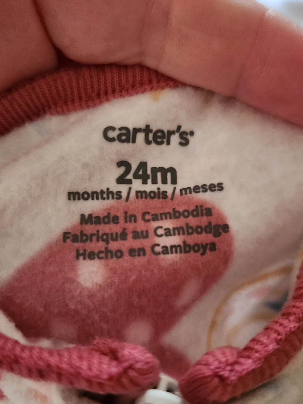 Carter's Pink and Multi-Print Footed One-Piece Bundle Of 3